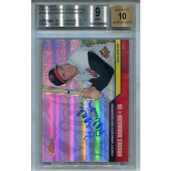 2002 Finest Moments Autographs #FMABRO Brooks Robinson BGS 9 Auto 10 *6888 (Reed Buy)