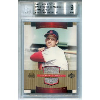 2003 Sweet Spot Classics Game Jersey #SM Stan Musial BGS 9 *3323 (Reed Buy)