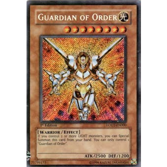 Yu-Gi-Oh Light of Destruction Single Guardian of Order Secret Rare