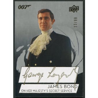 2019 James Bond On Her Majesty's Secret Service George Lazenby as James Bond Auto #23/99