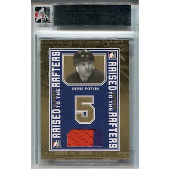 2005/06 ITG Ultimate Memorabilia Raised to the Rafters Gold Denis Potvin Jersey 1/1 (Reed Buy)