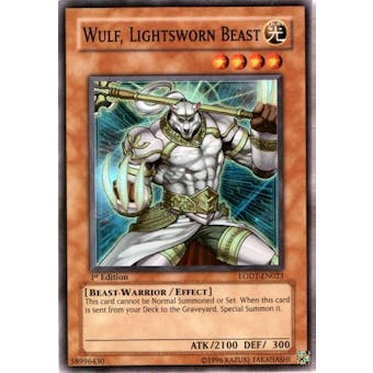 Yu-Gi-Oh Light of Destruction 1st Edition Single Wulf Lightsworn Beast Super Rare