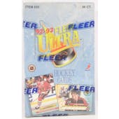 1992/93 Fleer Ultra Series 1 Hockey Hobby Box (Reed Buy)