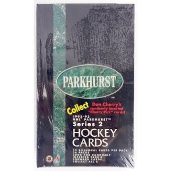 1992/93 Parkhurst Series 2 Hockey Hobby Box (Reed Buy)