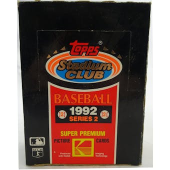 1992 Topps Stadium Club Series 2 Baseball Hobby Box (Reed Buy)