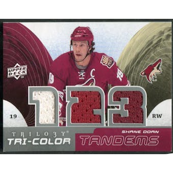 2008/09 Upper Deck Trilogy Tri-Color Tandems #TCTDM Shane Doan/Peter Mueller (Reed Buy)