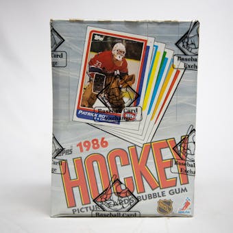 1986/87 Topps Hockey Wax Box (BBCE)