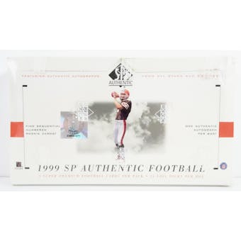 1999 Upper Deck SP Authentic Football Hobby Box (Reed Buy)