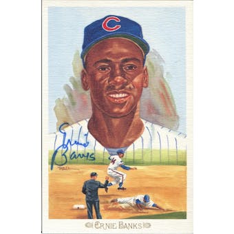 Ernie Banks Chicago Cubs Autographed Perez-Steele Celebration JSA KK52230 (Reed Buy)