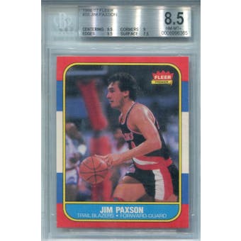 1986/87 Fleer #85 Jim Paxson BGS 8.5 *6365 (Reed Buy)