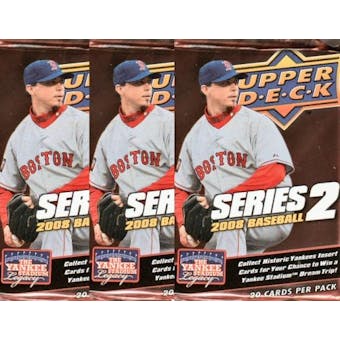 2008 Upper Deck Series 2 Baseball Hobby Pack