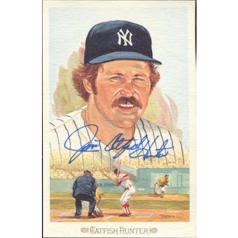 Jim Catfish Hunter New York Yankees Autographed Perez-Steele Celebration JSA KK52255 (Reed Buy)