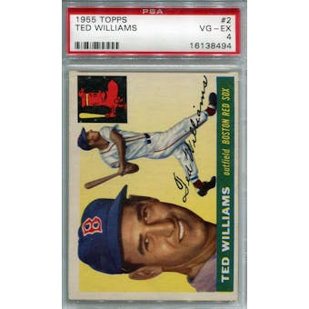 1955 Topps #2 Ted Williams PSA 4 *8494 (Reed Buy)