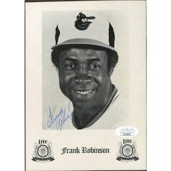 Frank Robinson Autographed Baltimore Orioles 5x7 Photo JSA KK52838 (Reed Buy)
