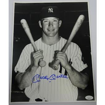 Mickey Mantle Autographed New York Yankees 11x14 Photo JSA BB42548 (Reed Buy)