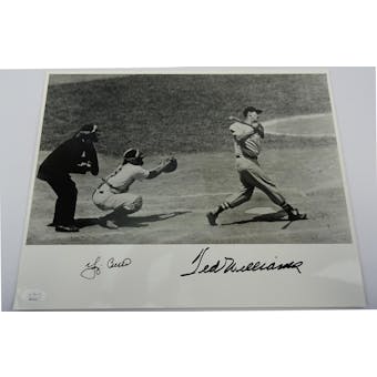 Ted Williams/Yogi Berra Autographed 11x14 Photo JSA BB42555 Auto 9 (Reed Buy)