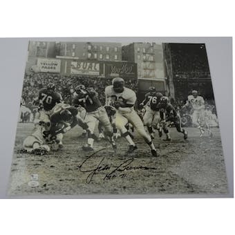 Jim Brown Autographed Cleveland Browns 16x20 Photo (HOF 71) JSA KK52847 (Reed Buy)