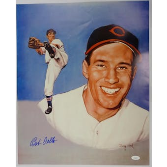 Bob Feller Cleveland Indians Autographed 16x20 Photo JSA DD86017 (Reed Buy)