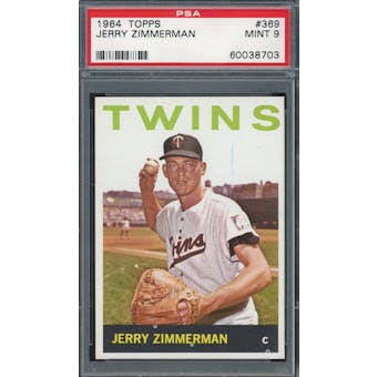 1964 Topps #369 Jerry Zimmerman PSA 9 *8703 (Reed Buy)