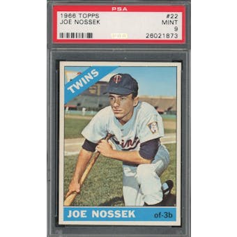 1966 Topps #22 Joe Nossek PSA 9 *1873 (Reed Buy)