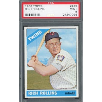 1966 Topps #473 Rich Rollins PSA 9 *7026 (Reed Buy)