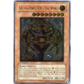 Yu-Gi-Oh Light of Destruction Single Arcana Force XXI - The World Ultimate Rare