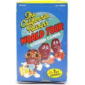 1988 Zoot The California Raisins World Tour Series 1 Sticker Box (Reed Buy)