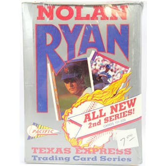 1992 Pacific Nolan Ryan 2nd Series Baseball Hobby Box (Reed Buy)