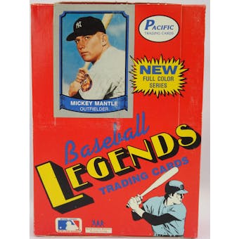 1988 Pacific Legends Series 1 Baseball Wax Box (Reed Buy)