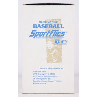 1988 Sportflics Magic Motion Baseball Box (Reed Buy)