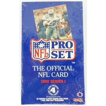1992 Pro Set Series 1 Football Hobby Box (Reed Buy)