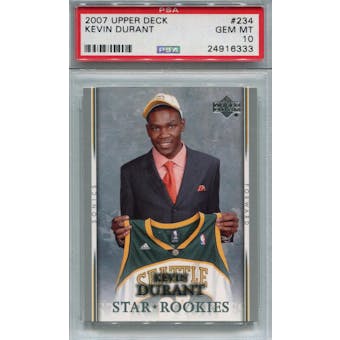 2007/08 Upper Deck #234 Kevin Durant RC PSA 10 *6333 (Reed Buy)