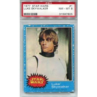 1977 Topps Star Wars #1 Luke Skywalker PSA 8 *7805 (Reed Buy)