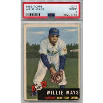 1953 Topps #244 Willie Mays PSA 2 *1788 (Reed Buy)