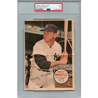 1968 O-Pee-Chee Posters #11 Mickey Mantle PSA 5 *6487 (Reed Buy)