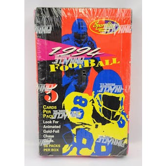 1994 Pinnacle Sportflics Football Hobby Box (Reed Buy)