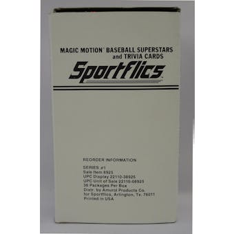 1986 Sportflics Baseball Hobby Box (Reed Buy)