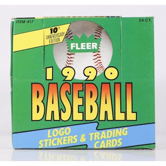 1990 Fleer Baseball Jumbo Box (Reed Buy)
