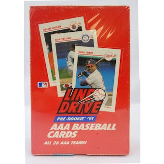 1991 Line Drive Triple A (AAA) Baseball Wax Box (Reed Buy)