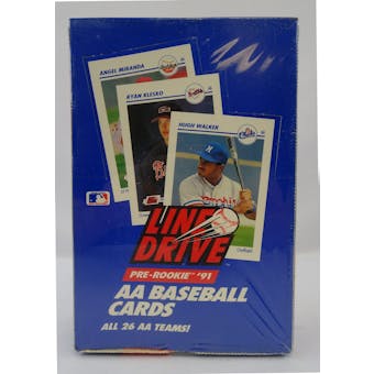 1991 Line Drive Double A (AA) Baseball Wax Box (Reed Buy)