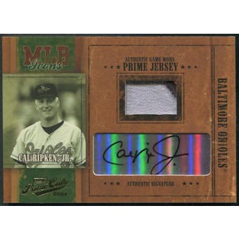 2004 Prime Cuts #MLB34 Cal Ripken Jr. MLB Icons Patch Auto #29/50