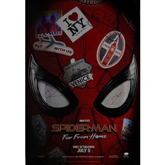 Spider-Man Far From Home 27x40 SS - Tom Holland & Jake Gyllenhaal JSA  Movie Poster