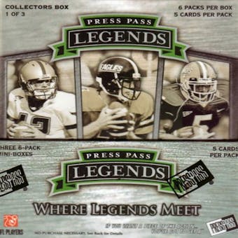 2008 Press Pass Legends Football Hobby Box