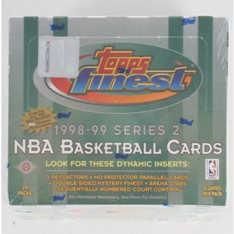 1998/99 Topps Finest Series 2 Basketball Hobby Box (Reed Buy)