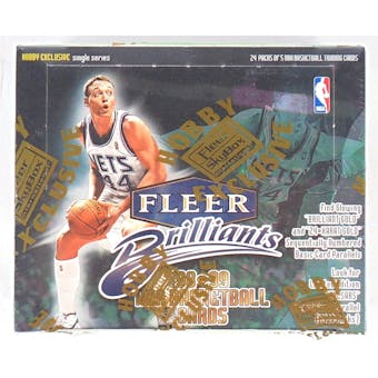1998/99 Fleer Brilliants Basketball Hobby Box (Reed Buy)