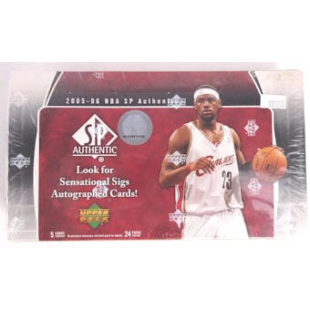 2005/06 Upper Deck SP Authentic Basketball Hobby Box (Reed Buy)
