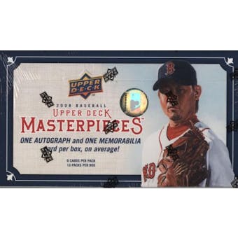 2008 Upper Deck Masterpieces Baseball Hobby Box