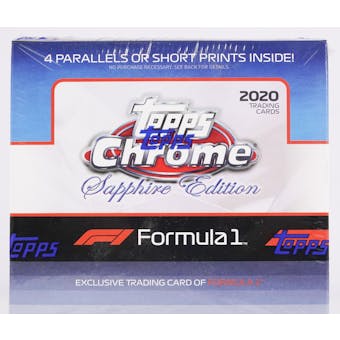 2020 Topps Chrome F1 Formula 1 Sapphire Edition Racing Hobby Box