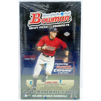 2007 Bowman Draft Picks & Prospects Baseball Hobby Box (Reed Buy)
