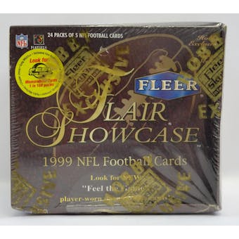 1999 Fleer Flair Showcase Football Hobby Box (Reed Buy)